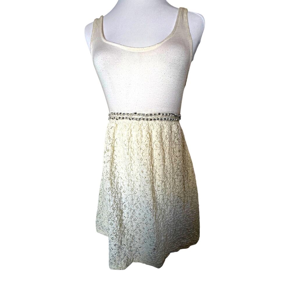 SKU2570 Vintage Wet Seal Women's Size Large Creamy White Dress